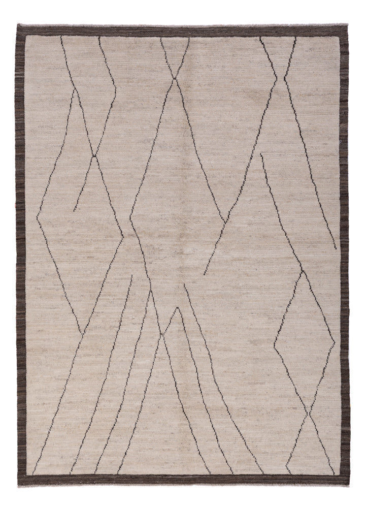 Tapis berbère - 239 x 172 cm - gris clair