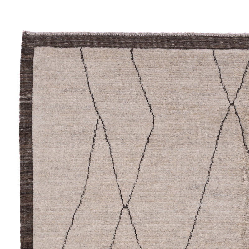 Tapis berbère - 239 x 172 cm - gris clair