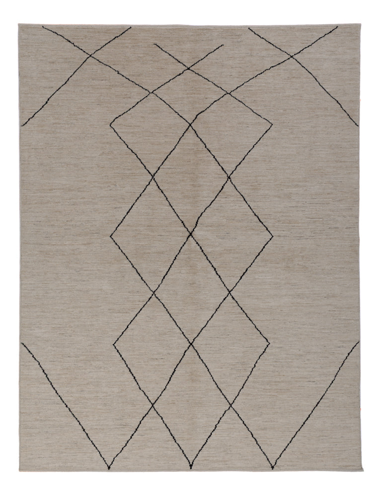 Tapis berbère - 235 x 175 cm - gris