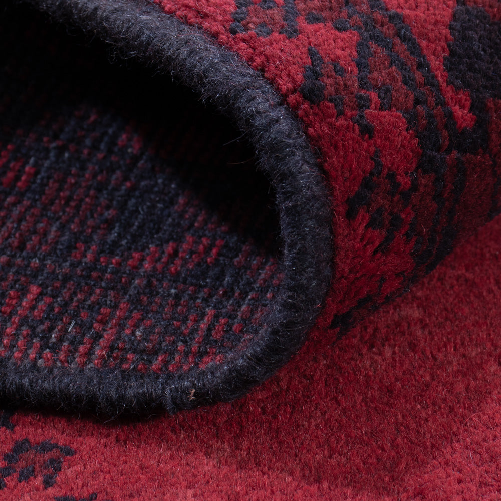 Läufer Afghan - Filpa - 293 x 80 cm - rot