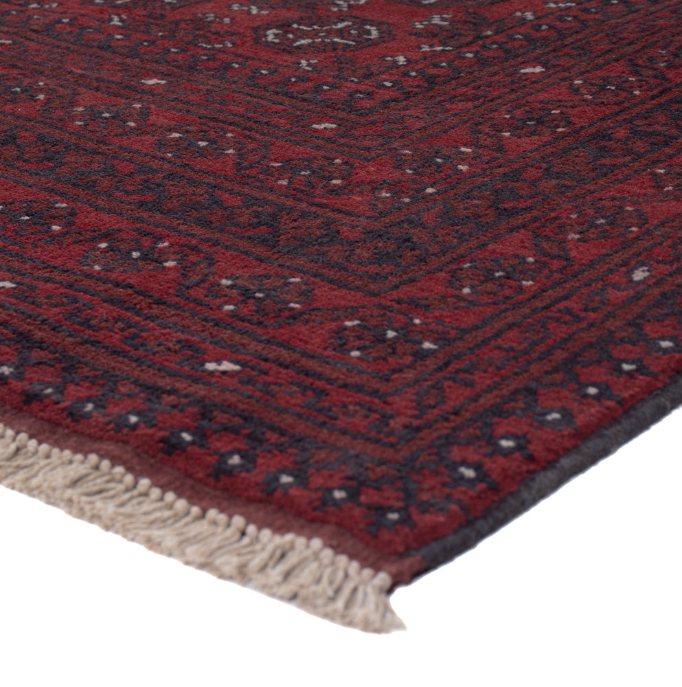 Afghan Teppich - Filpa - 238 x 166 cm - dunkelrot