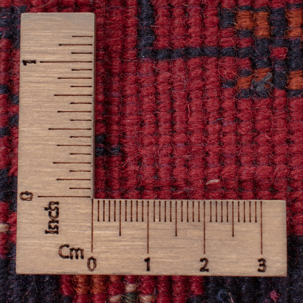 Läufer Afghan - Kunduz - 294 x 84 cm - dunkelrot