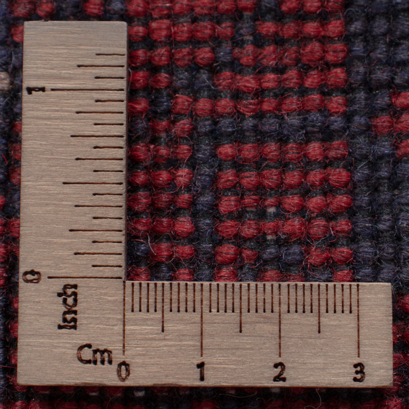 Läufer Afghan - Kunduz - 390 x 80 cm - dunkelrot