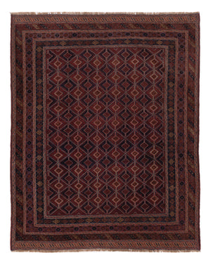 Kelim Teppich - Oriental - 195 x 152 cm - dunkelbeige