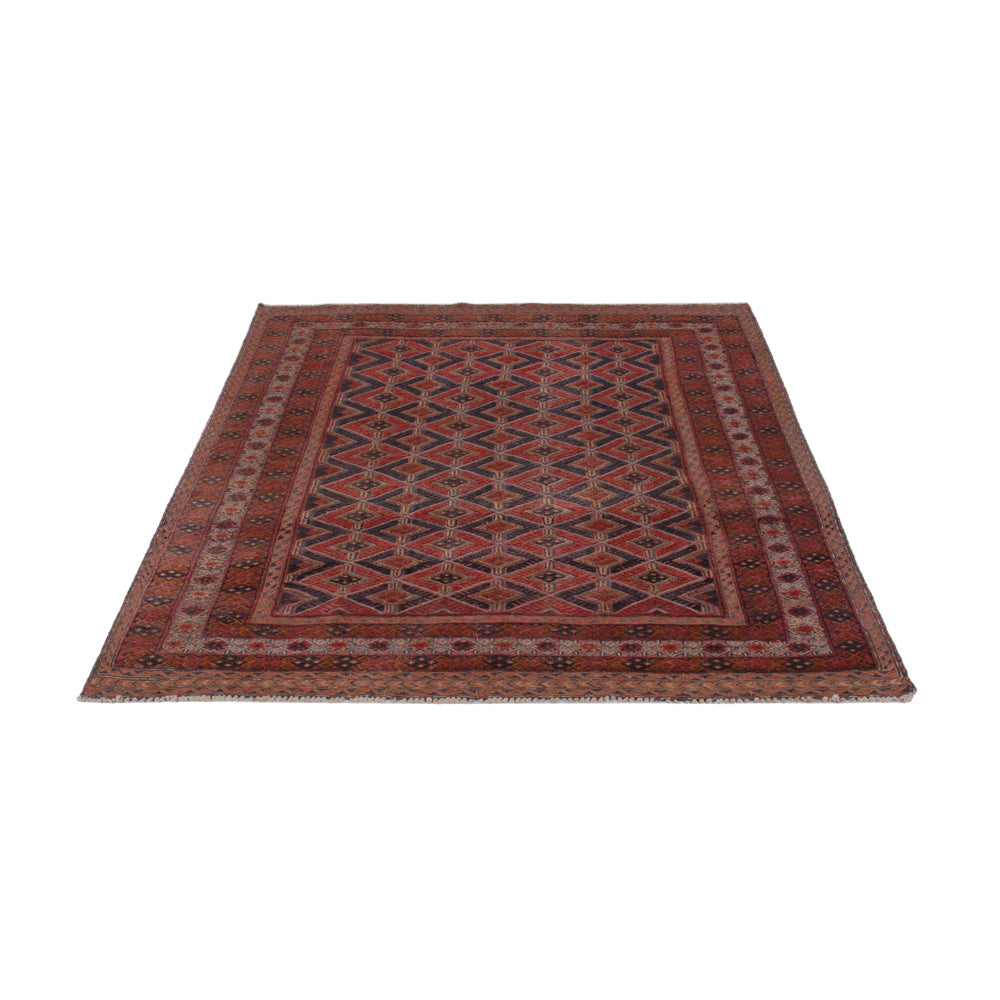 Kelim Teppich - Oriental - 188 x 142 cm - dunkelrot