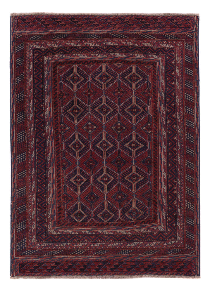 Kelim Teppich - Oriental - 194 x 144 cm - dunkelbeige