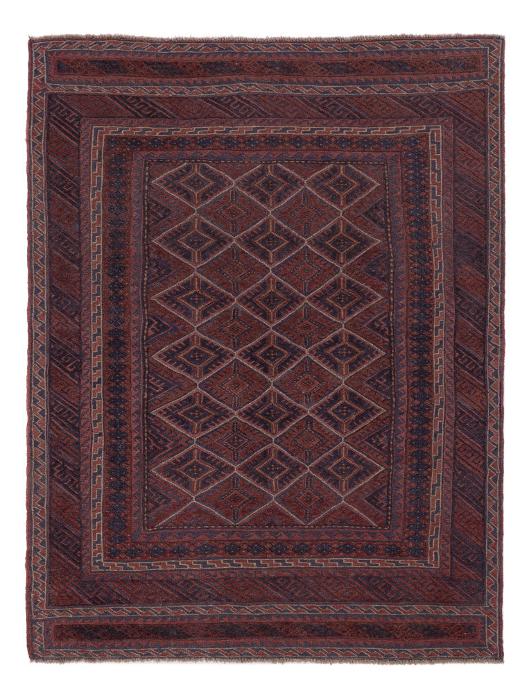Kelim Teppich - Oriental - 197 x 155 cm - dunkelbeige