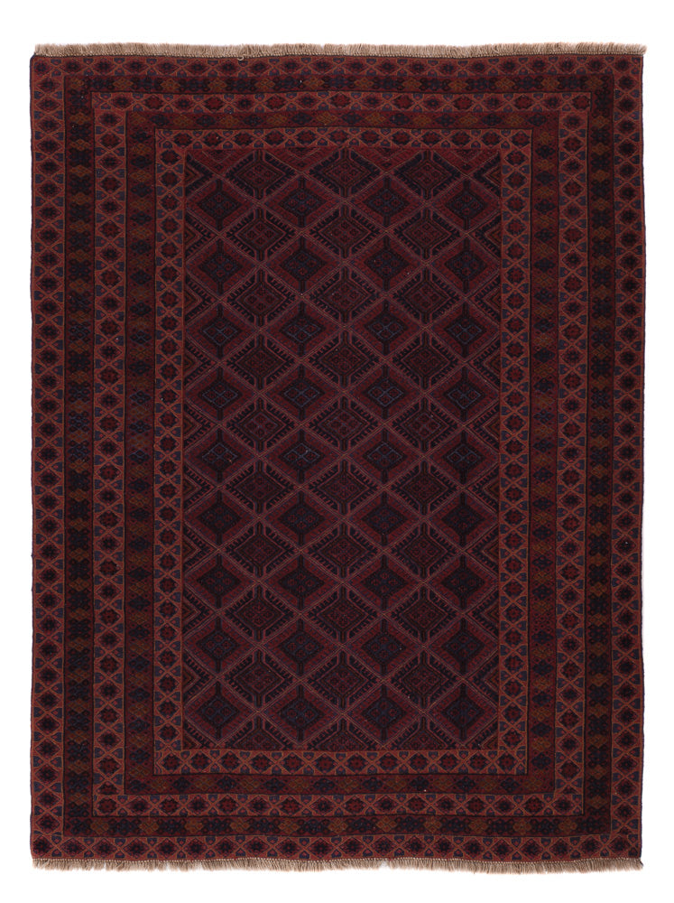 Kelim Teppich - Oriental - 210 x 162 cm - dunkelbeige