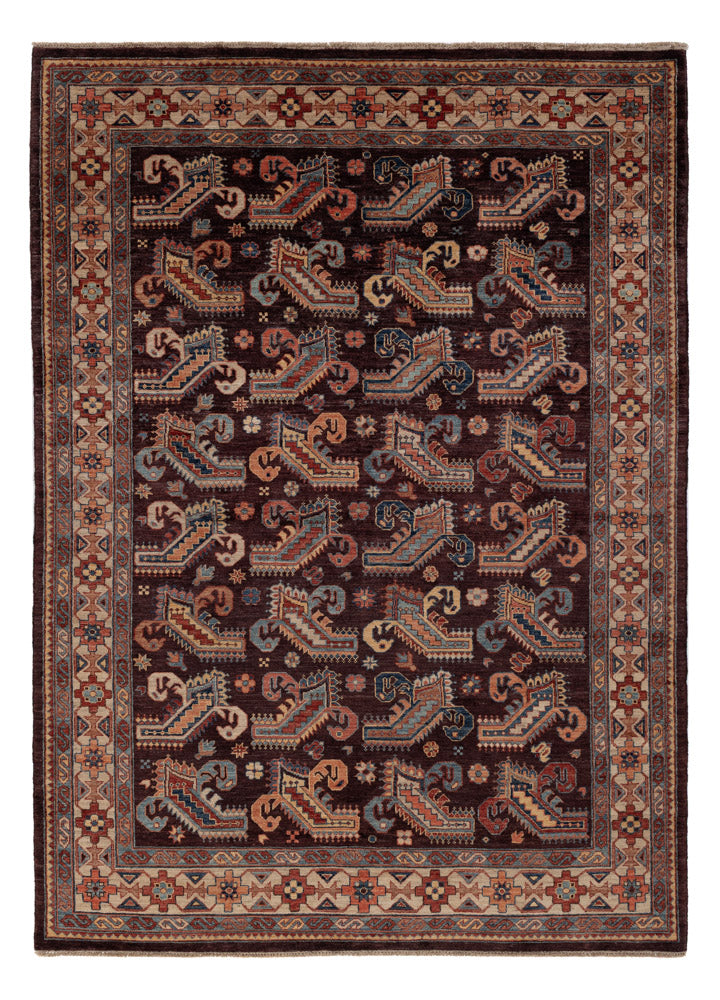 Tapis Ziegler - Kazak - 258 x 188 cm - bleu foncé