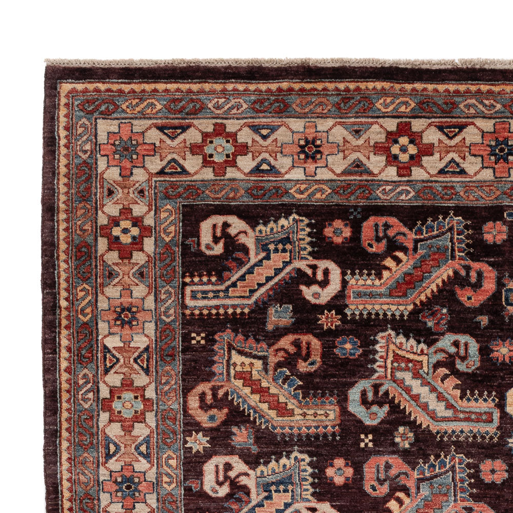 Tapis Ziegler - Kazak - 258 x 188 cm - bleu foncé