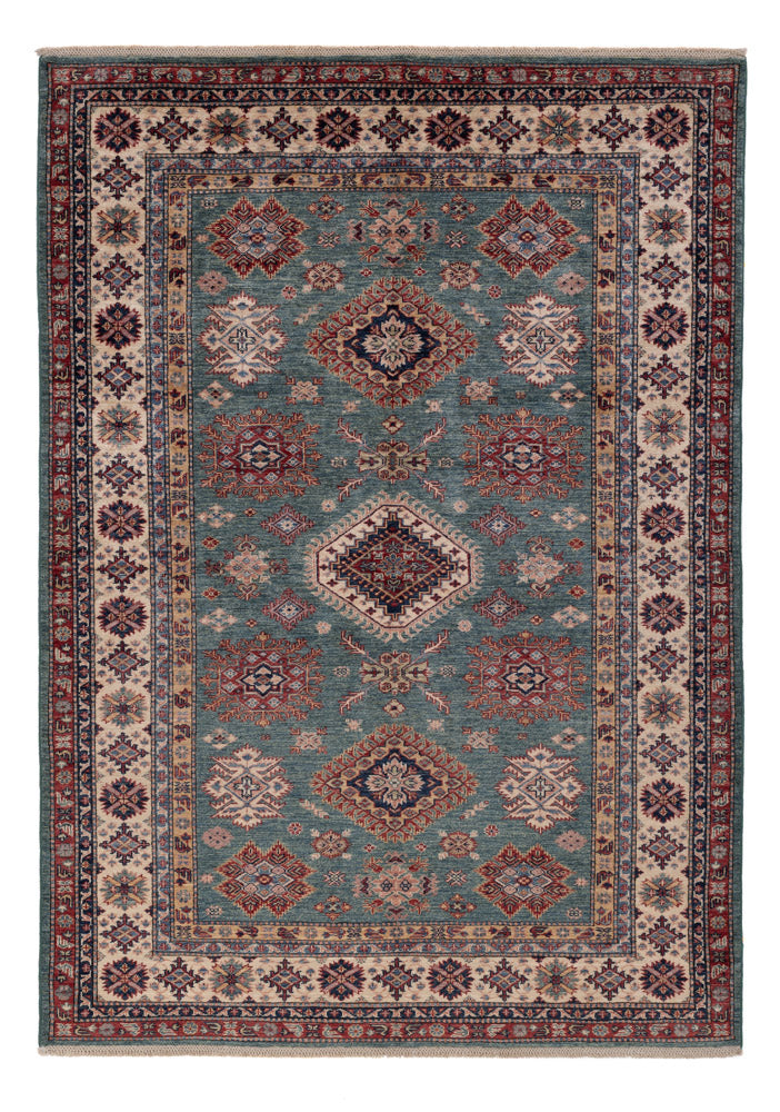 Ziegler Teppich - Kazak - 240 x 171 cm - petrolblau