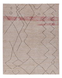 Berber Teppich - 211 x 165 cm - hellgrau