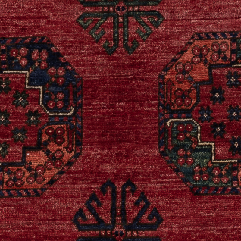 Afghan Teppich - 202 x 155 cm - rot