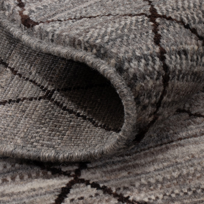 Berber Teppich - 212 x 150 cm - dunkelgrau