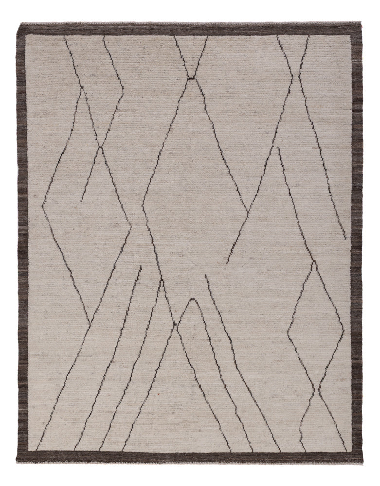 Tapis berbère - 200 x 161 cm - gris