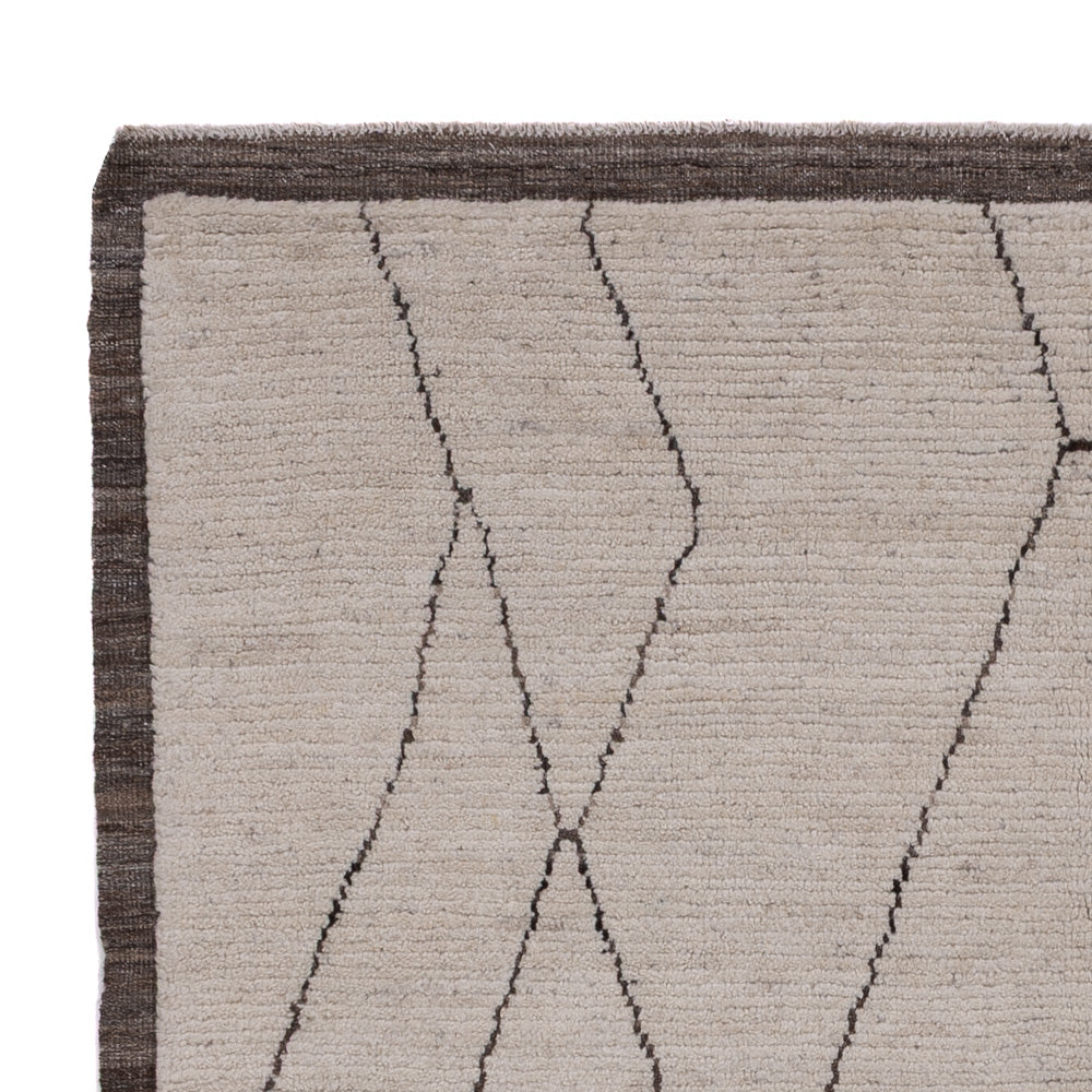 Tapis berbère - 200 x 161 cm - gris