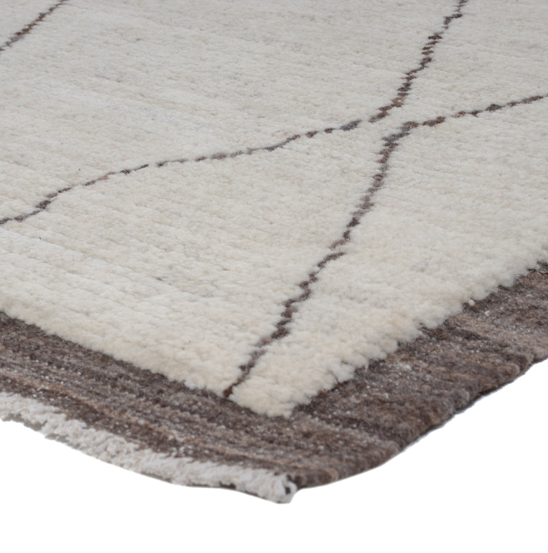 Tapis berbère - 200 x 161 cm - gris