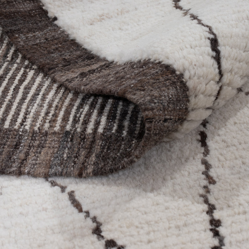 Tapis berbère - 200 x 161 cm - gris