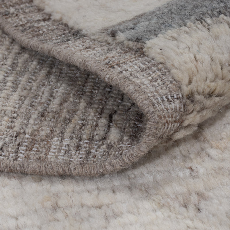 Tapis berbère - 192 x 150 cm - gris