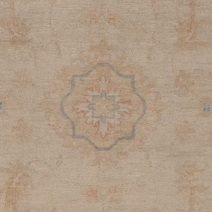 Tapis Ziegler ronde  - 206 x 199 cm - beige clair