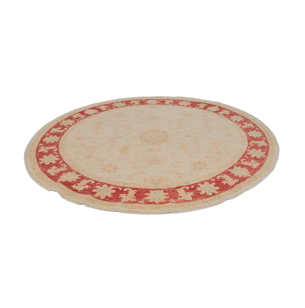 Tapis Ziegler ronde  - 206 x 199 cm - beige clair