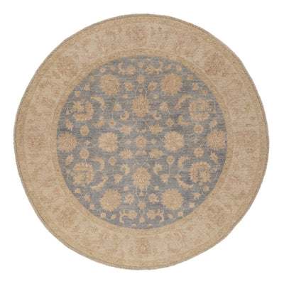 Tapis Ziegler ronde  - 150 x 150 cm - bleu