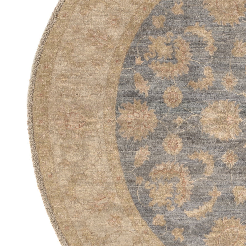 Tapis Ziegler ronde  - 150 x 150 cm - bleu