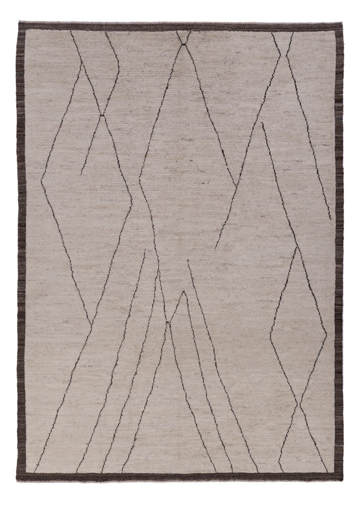 Tapis berbère - 293 x 202 cm - gris clair