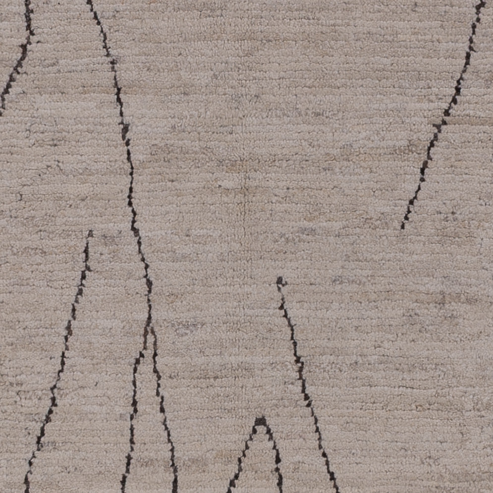 Tapis berbère - 293 x 202 cm - gris clair