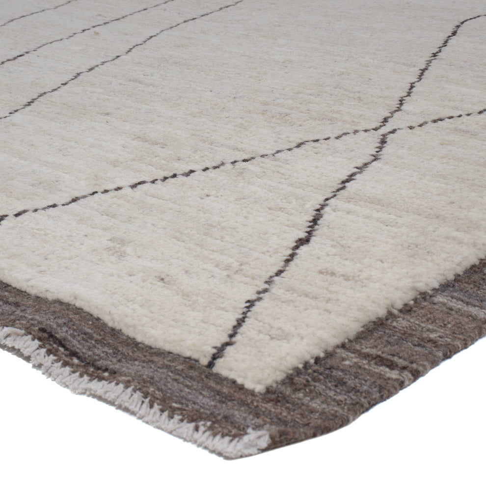 Tapis berbère - 293 x 202 cm - gris clair