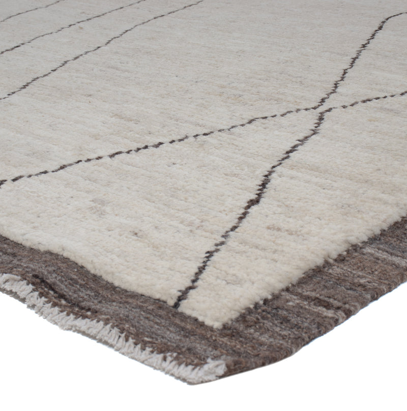 Tapis berbère - 293 x 202 cm - gris clair