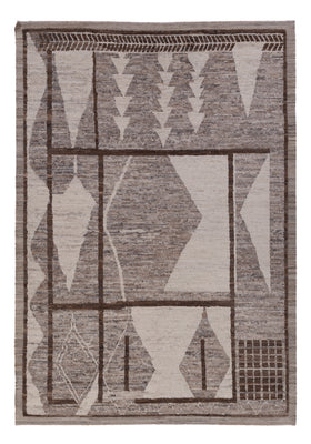 Tapis berbère - 296 x 201 cm - gris foncé