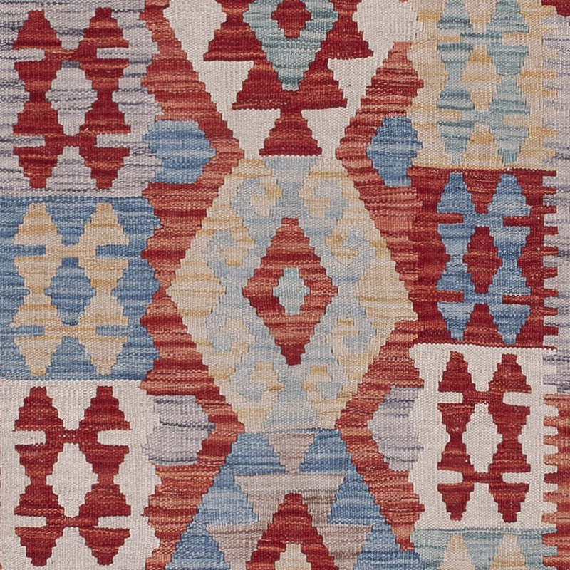 Läufer Kelim - Splash - 313 x 80 cm - mehrfarbig