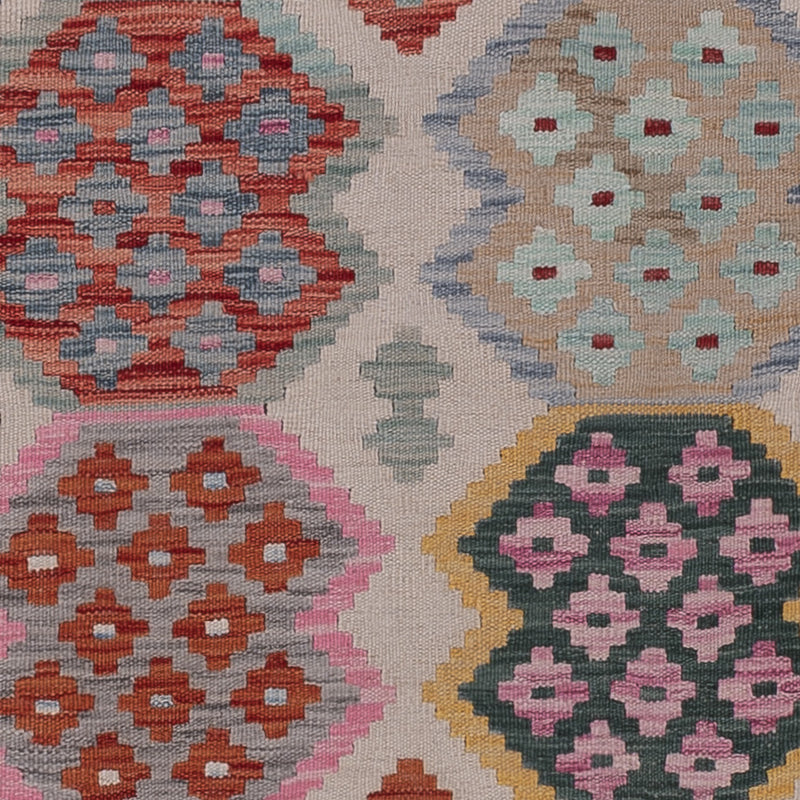 Läufer Kelim - Splash - 299 x 87 cm - mehrfarbig