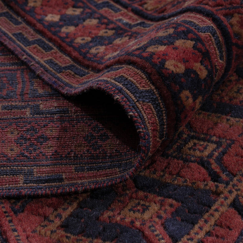 Kelim Teppich - Oriental - 196 x 156 cm - dunkelrot