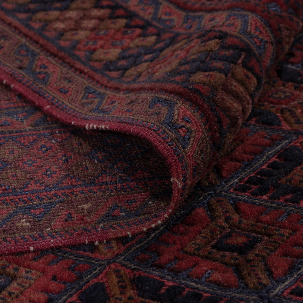 Kelim Teppich - Oriental - 186 x 147 cm - dunkelrot