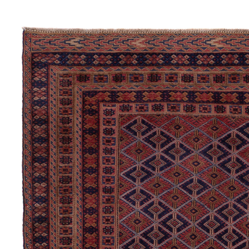 Kelim Teppich - Oriental quadratisch  - 183 x 157 cm - dunkelrot