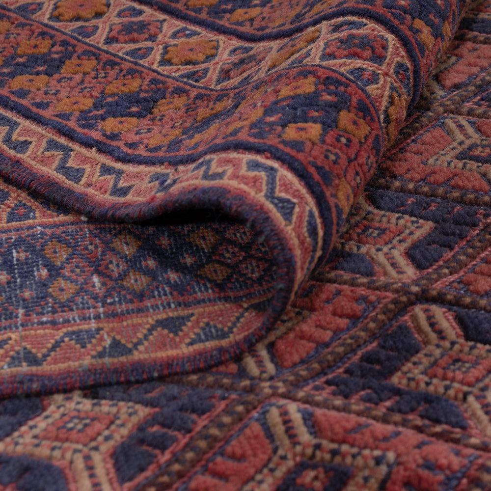 Kelim Teppich - Oriental - 190 x 140 cm - dunkelrot