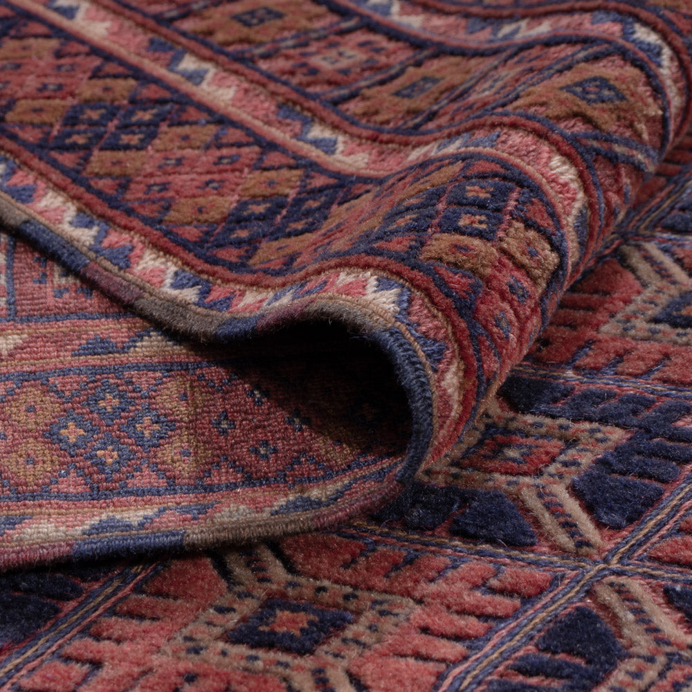 Kelim Teppich - Oriental - 195 x 147 cm - dunkelrot