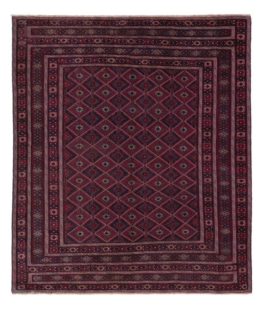 Kelim Teppich - Oriental - 178 x 155 cm - dunkelrot