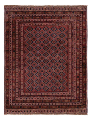 Kelim Teppich - Oriental - 205 x 165 cm - dunkelrot