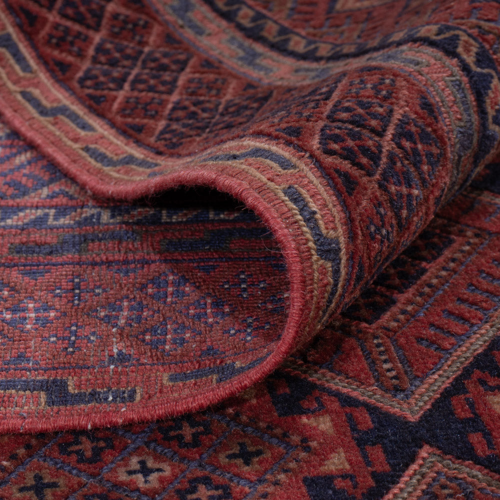 Kelim Teppich - Oriental - 184 x 142 cm - dunkelrot