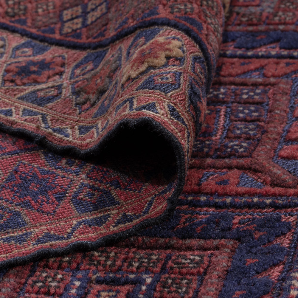 Kelim Teppich - Oriental - 198 x 156 cm - dunkelrot