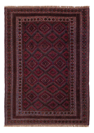 Kelim Teppich - Oriental - 195 x 145 cm - dunkelrot