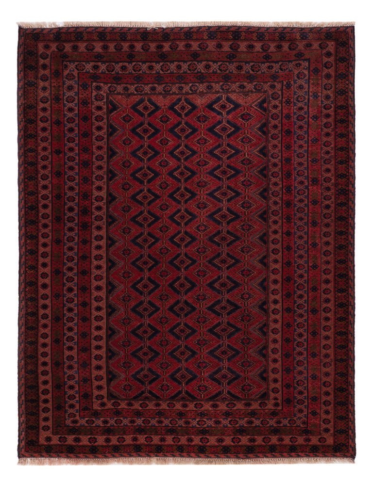 Kelim Teppich - Oriental - 203 x 155 cm - dunkelrot