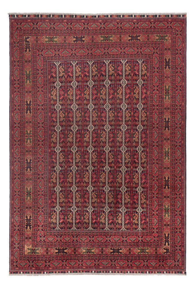 Afghan Teppich - Royal - 283 x 193 cm - dunkelrot