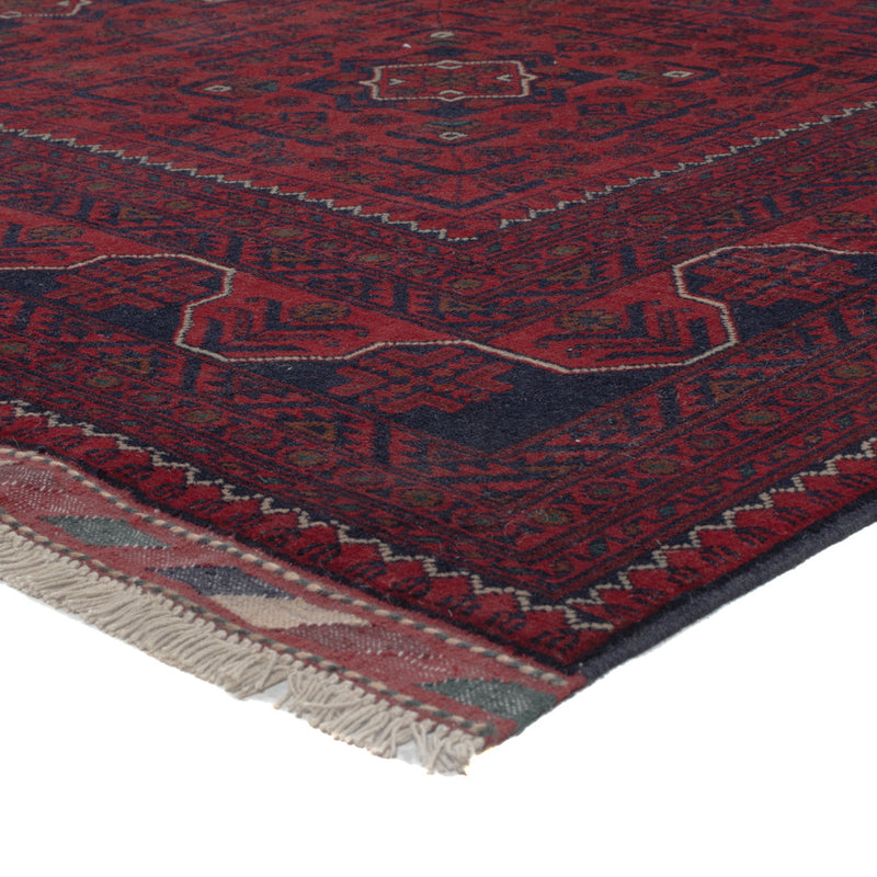 Afghan Teppich - Kunduz - 298 x 201 cm - dunkelrot