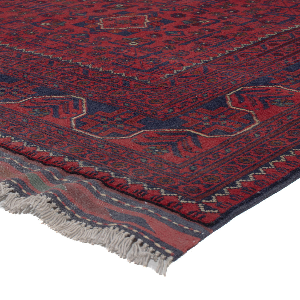 Afghan Teppich - Kunduz - 290 x 197 cm - dunkelrot
