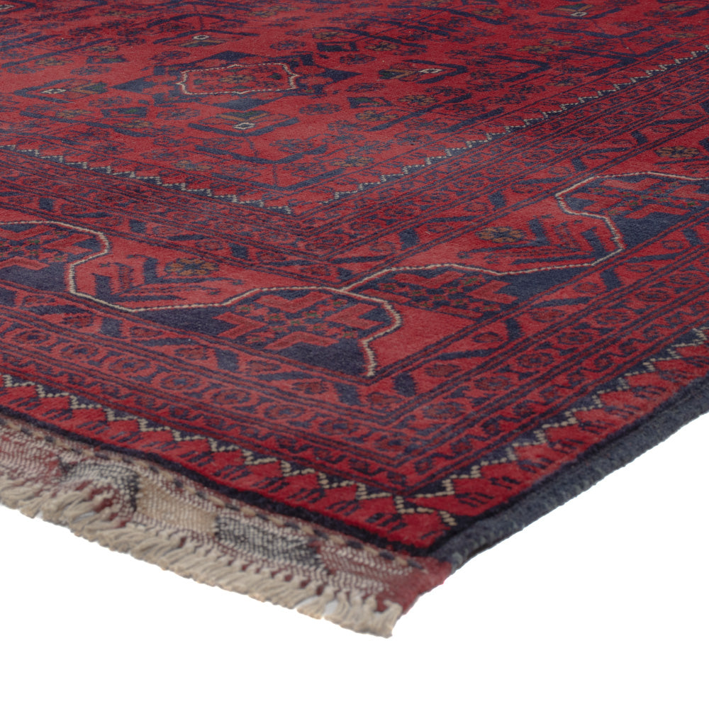 Afghan Teppich - Kunduz - 295 x 200 cm - dunkelrot