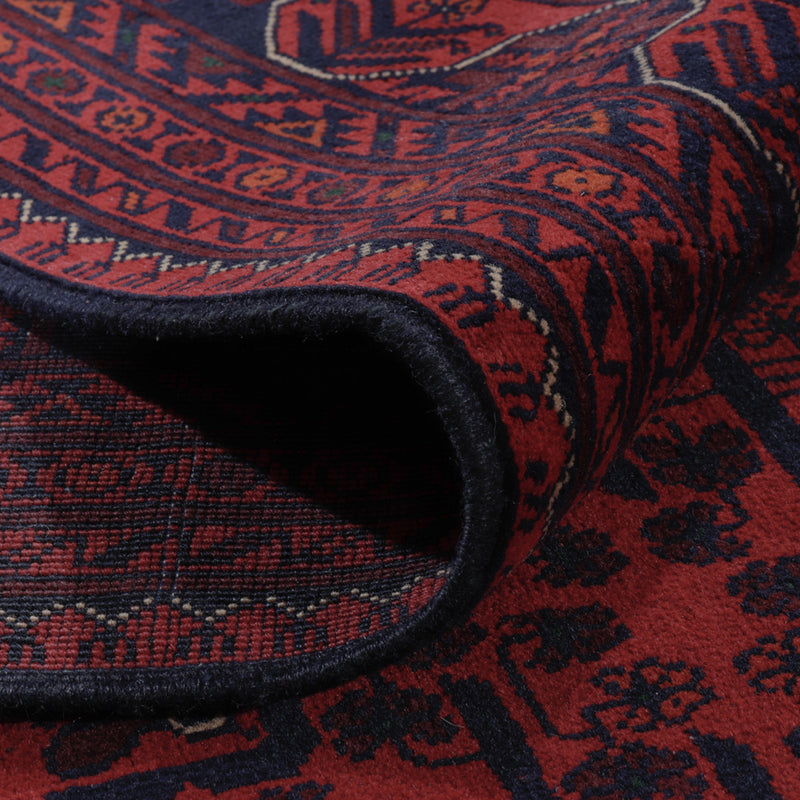 Afghan Teppich - Kunduz - 309 x 203 cm - dunkelrot